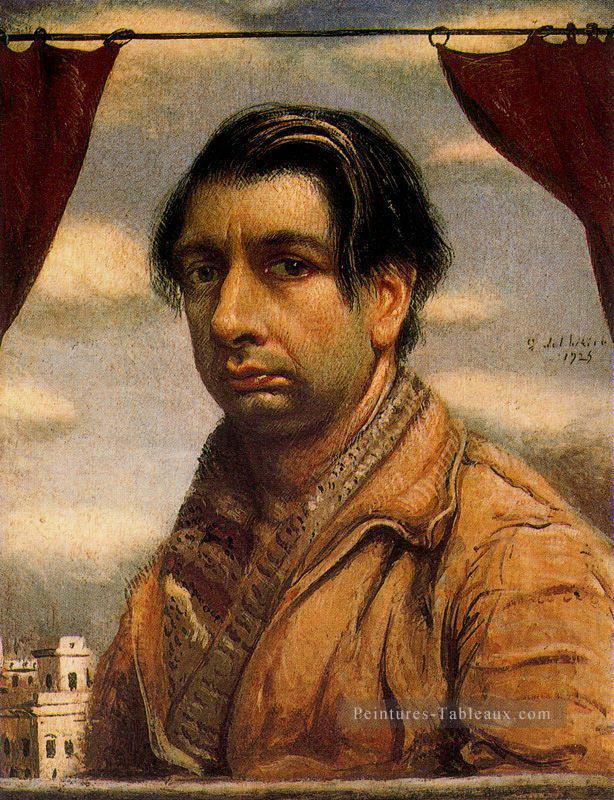 Autoportrait 1925 Giorgio de Chirico surréalisme métaphysique Peintures à l'huile